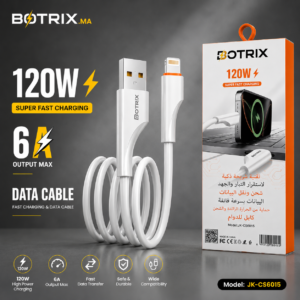 BOTRIX 120W Fast Charging Cable – 6A Data Cable